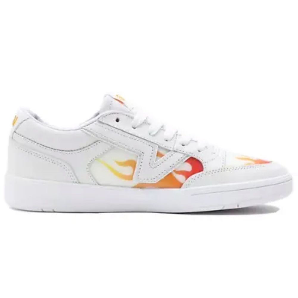 Vans Lowland Womens True White Flame Skateboarding Shoes Size 10 VN0A4TZY4H4